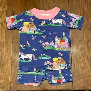 Hanna Andersson Pink and Blue Kids' Pajama Top
